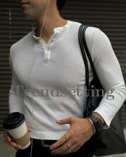PREMIUM TEXTURED HENLEY