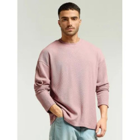 Full Sleeves Mens Waffle T Shirt