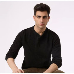 Mens Waffle Knit T Shirt