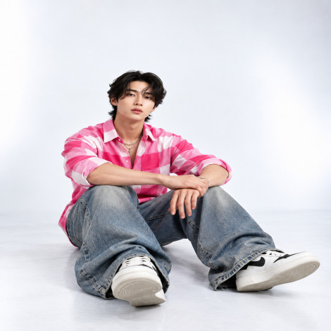 Trendy pink Plaid Boxy Fit Shirt