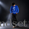 Born In The Dark — Royal Blue Waffle Long Sleeve
