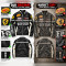 Ferrari Vintage Racing Leather Jacket – Black & White Motorsport Edition