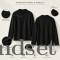 PREMIUM BLACK TEXTURED HENLEY