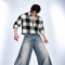 Trendy pink Plaid Boxy Fit Shirt